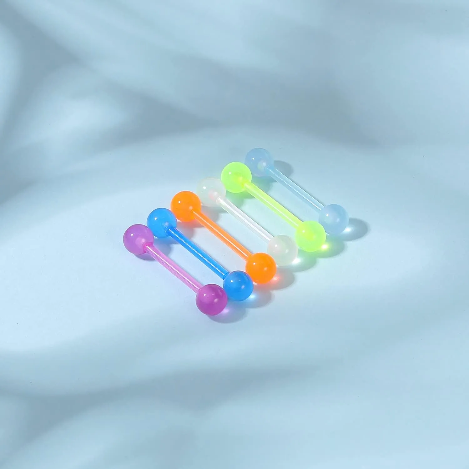 14g 16g Clear Plastic Nipple Rings for Surgery Pregnant Maternity Weaning, Horseshoe Nipple Piercing Jewelry, Plastic Clear Tongue Rings Piercing Retainer Jewelry
