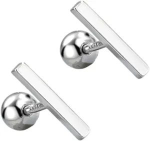 14K Gold Plated Nap Earrings Sterling Silver Ball Bar Bezel Setting CZ Stones Screw Back Hypoallergenic Earrings Everyday Cartilage Helix Parisian Minimalist Piercing Earrings For Women Unisex