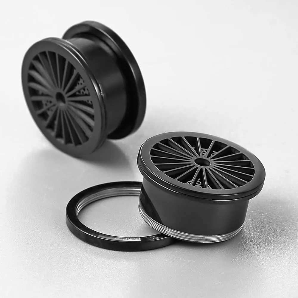 2 PCS Figure Gauges for Ears Hypoallergenic 316 Stainless Steel Ear Gauge Plugs for Women Men Comfy Ear Plugs Gauges Body Ear Piercing Jewelry