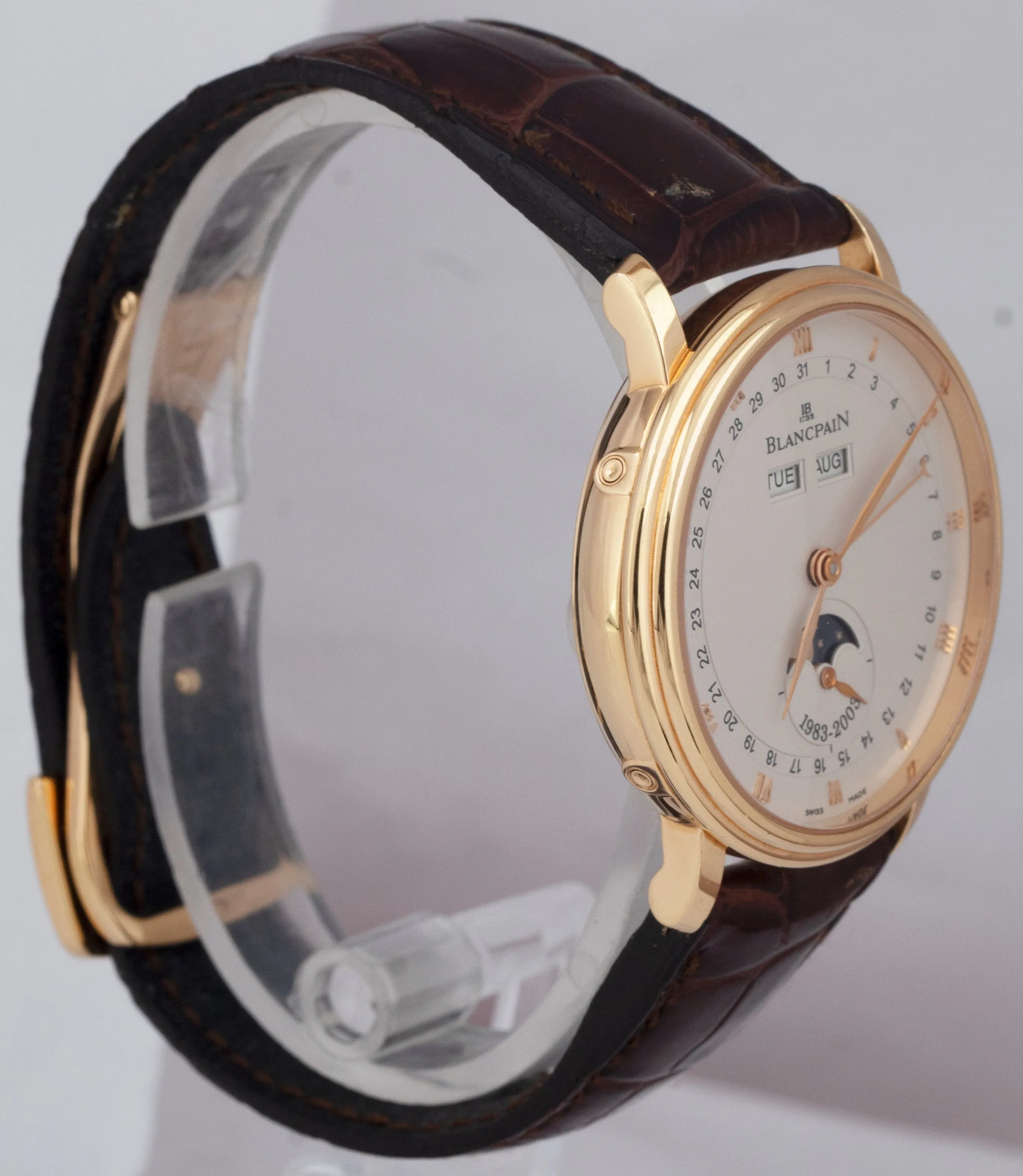 2003 Blancpain Villeret Triple Date 38mm Moonphase 6263a-3642 BOX PAPERWORK