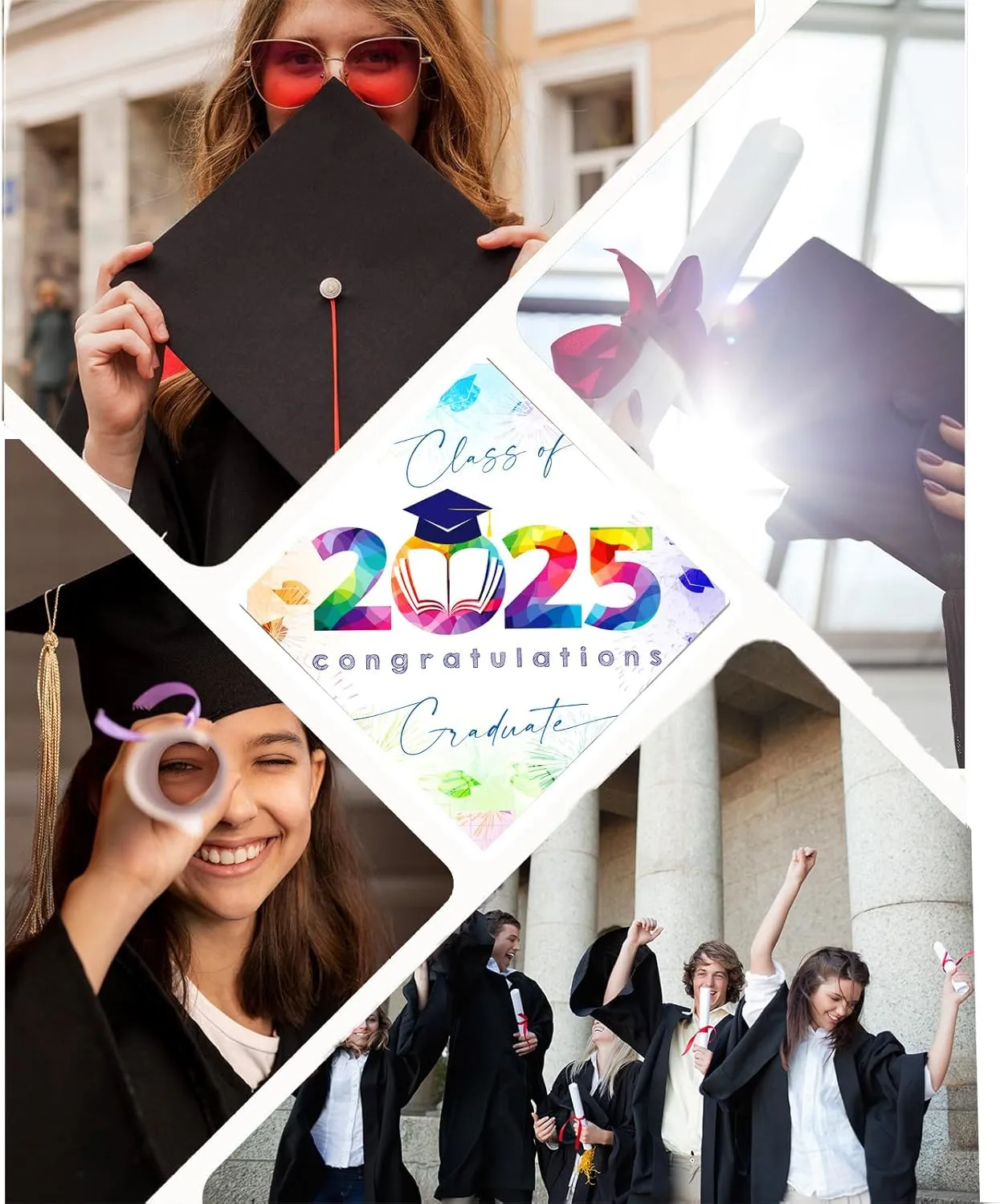 2025 Graduation Gifts for Her/Girls/Women/Kids, Healing Natural Stone Bracelets with Meaningful Card