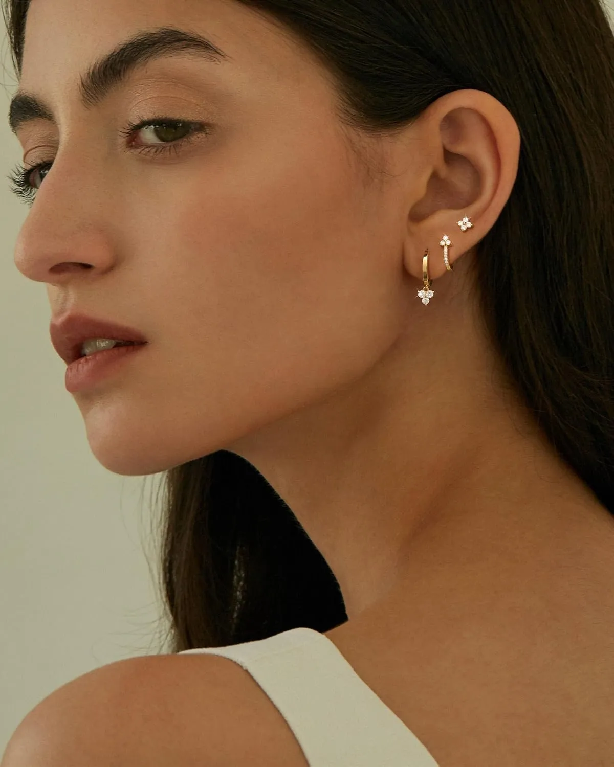 3 Pairs Gold Hoop Earrings Set for Women Dainty Stud Earrings Trendy Small 14K Gold Plated Hypoallergenic Dangle Earrings Cartilage Huggie Hoop Earrings Gold Jewelry for Women Gifts