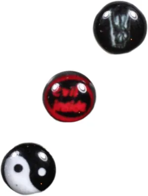3 Tongue Rings Body Piercing Barbells Jewelry