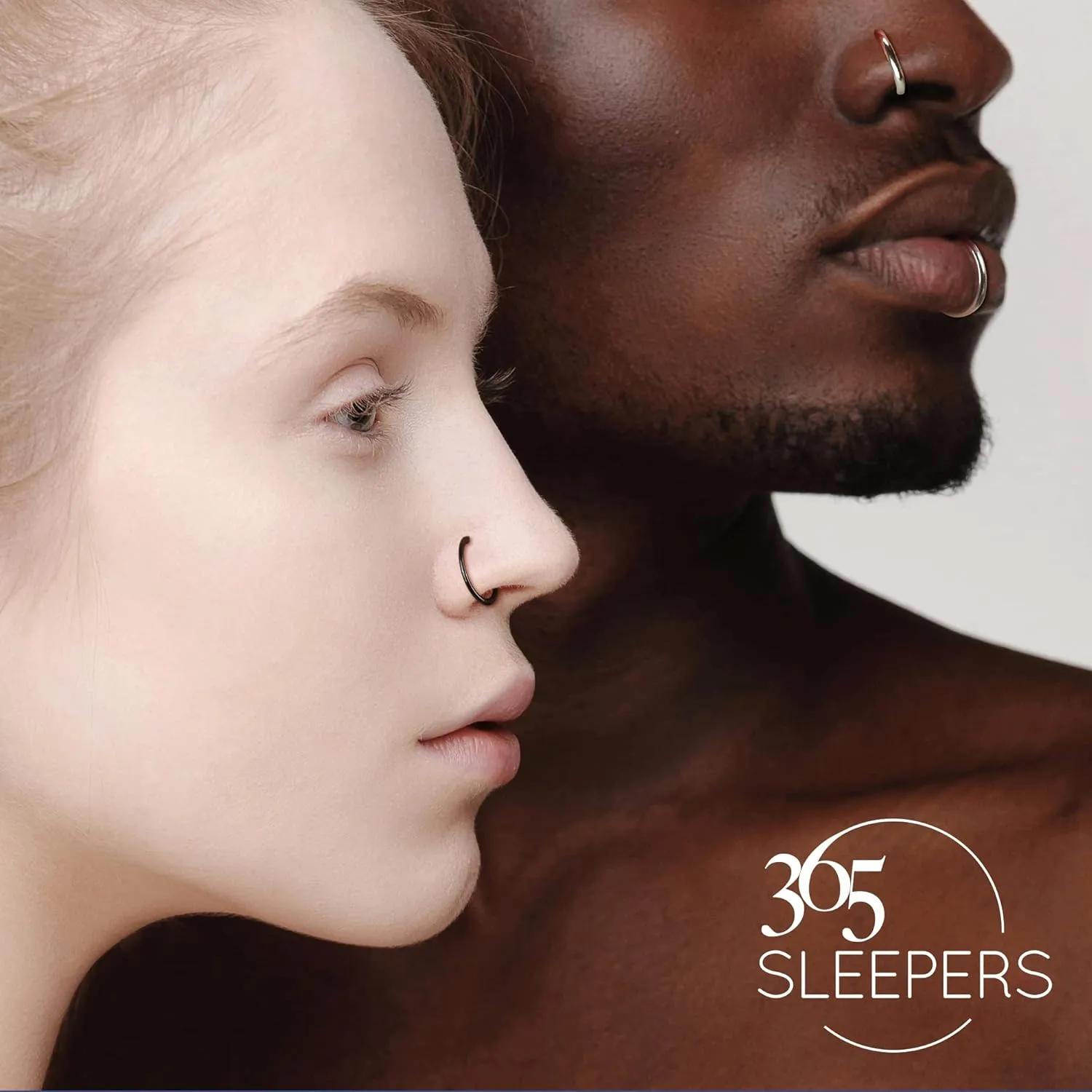 365 Sleepers 316L Surgical Steel Hypoallergenic 16G Gem BCR Ball Closure Septum Jewelry Hinged Segment Ring Body Piercing Hoop Lip Rings Helix Cartilage Rook Sleeper Earrings 6mm  10mm