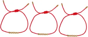 3pcs Chic Friendship Bracelet Handmade Knit Chain Bead Bracelet for Women Comfortable to Wear