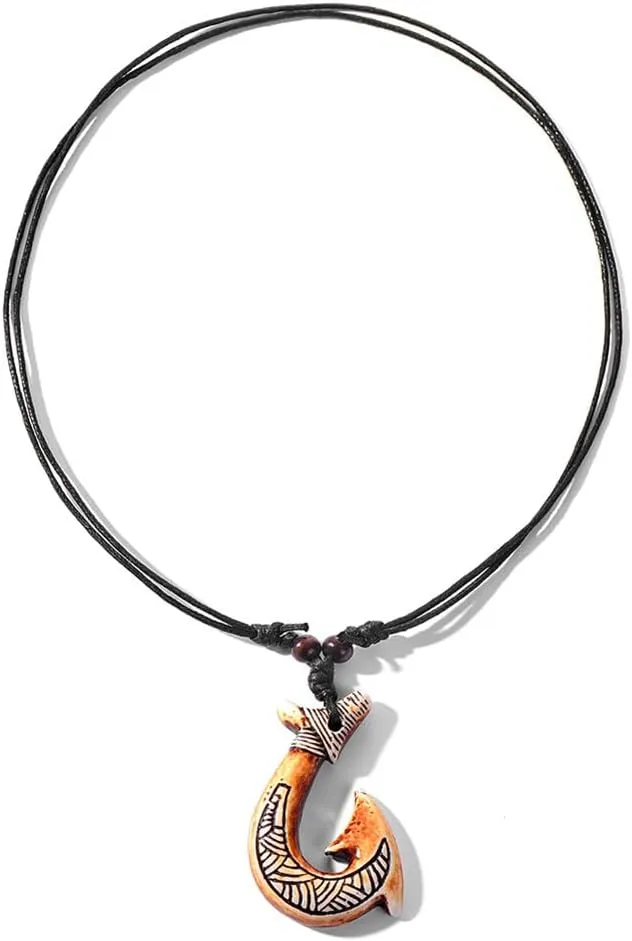 4Pcs Turtle Shark Tooth Necklace Pendant Bohemian Handmade Waterproof Surfer Necklace for Women Men Summer Beach Jewelry Gift