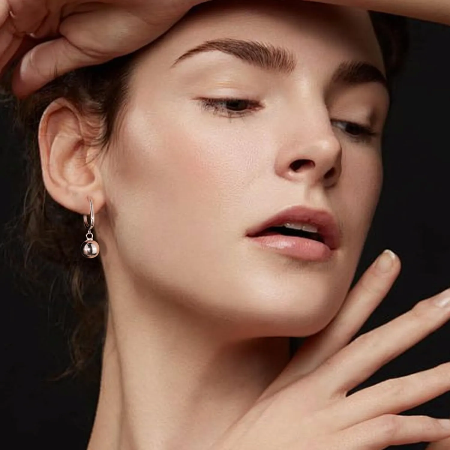 925 Sterling Silver Ball Drop Dangle Earrings Hypoallergenic Ball Drop Earrings for Women Fashion Jewelry