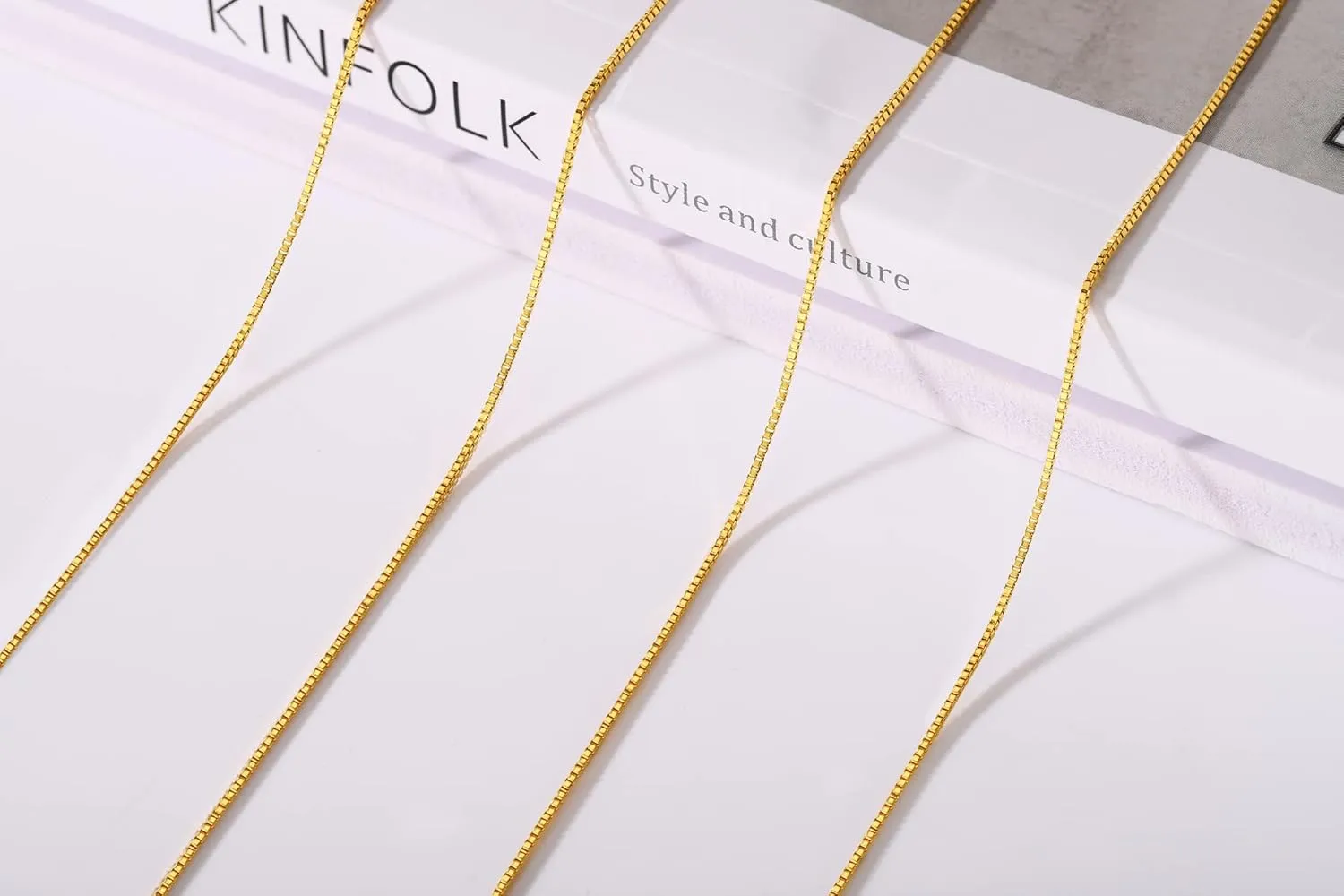 925 Sterling Silver Chain 0.8MM Delicate Box Chain - Italian Necklace Chain - Tiny&Thin&Strong -Friendly Price & Quality 14"-30"