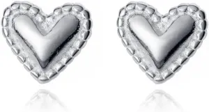 925 Sterling Silver Love Heart Stud Earrings for Women Teens Tiny Heart Stud Earrings Hypoallergenic-5MM