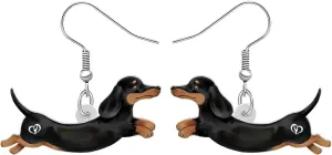 Acrylic Cute Dachshund Weiner Dog Earrings Gifts for Women Dog Mom Cute Animal Puppy Dangle Jewelry for Pets Lovers Charms