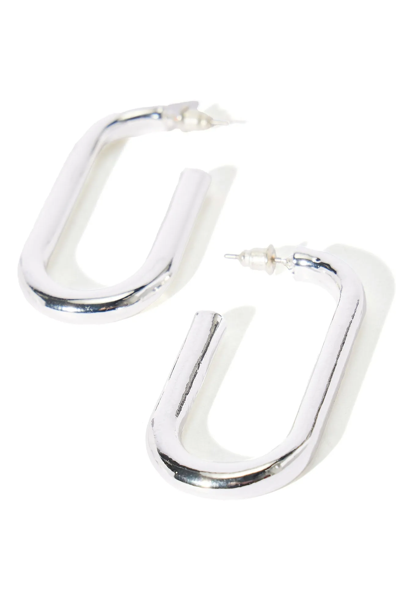 Allure Amour Hoop Earrings - Silver