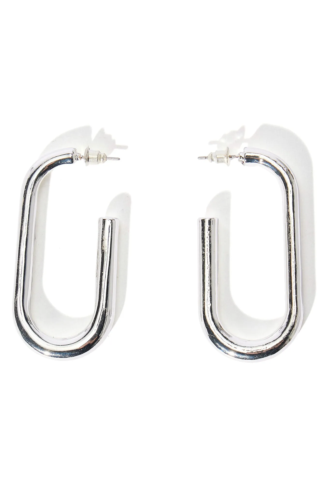 Allure Amour Hoop Earrings - Silver