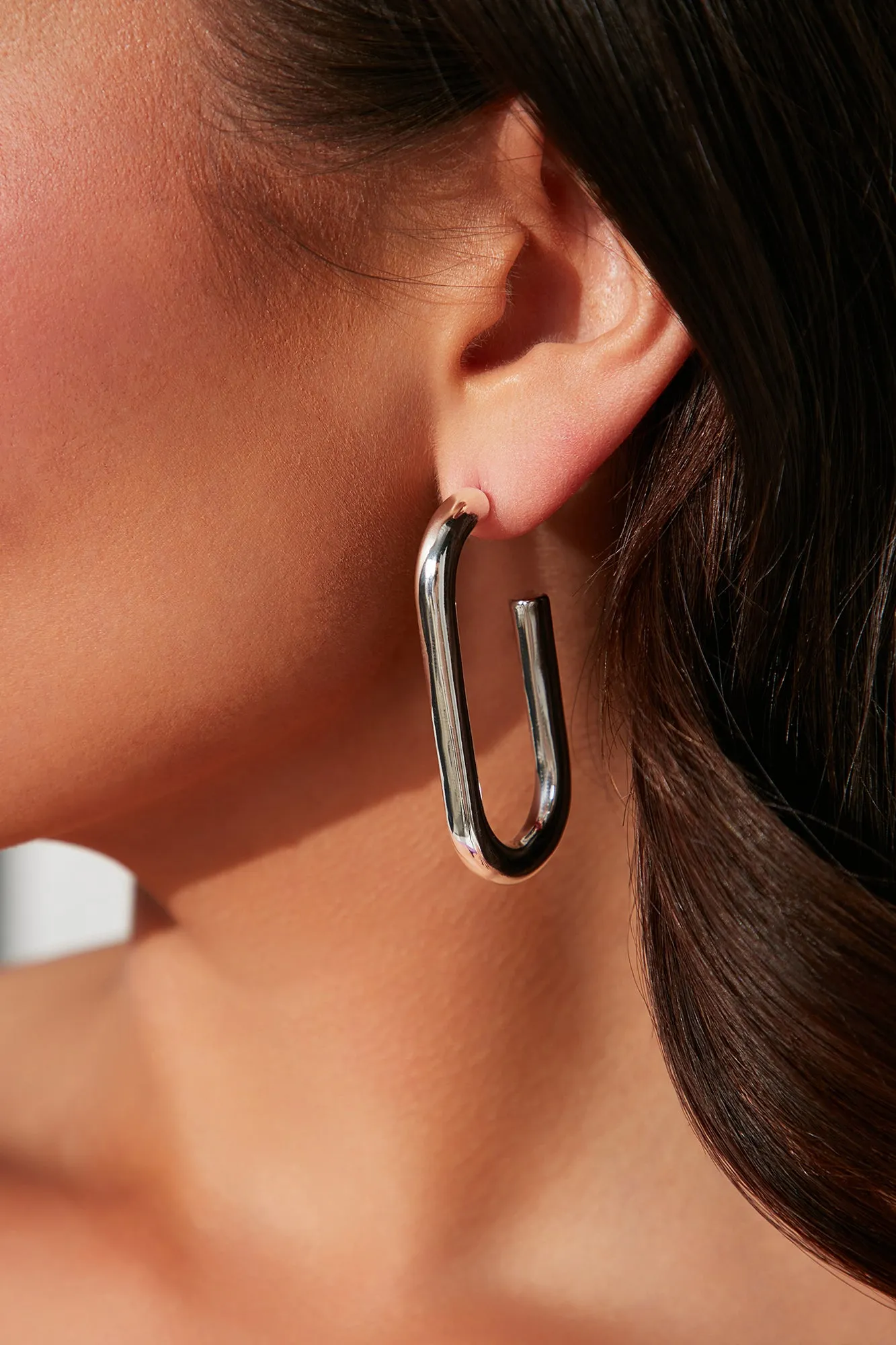 Allure Amour Hoop Earrings - Silver