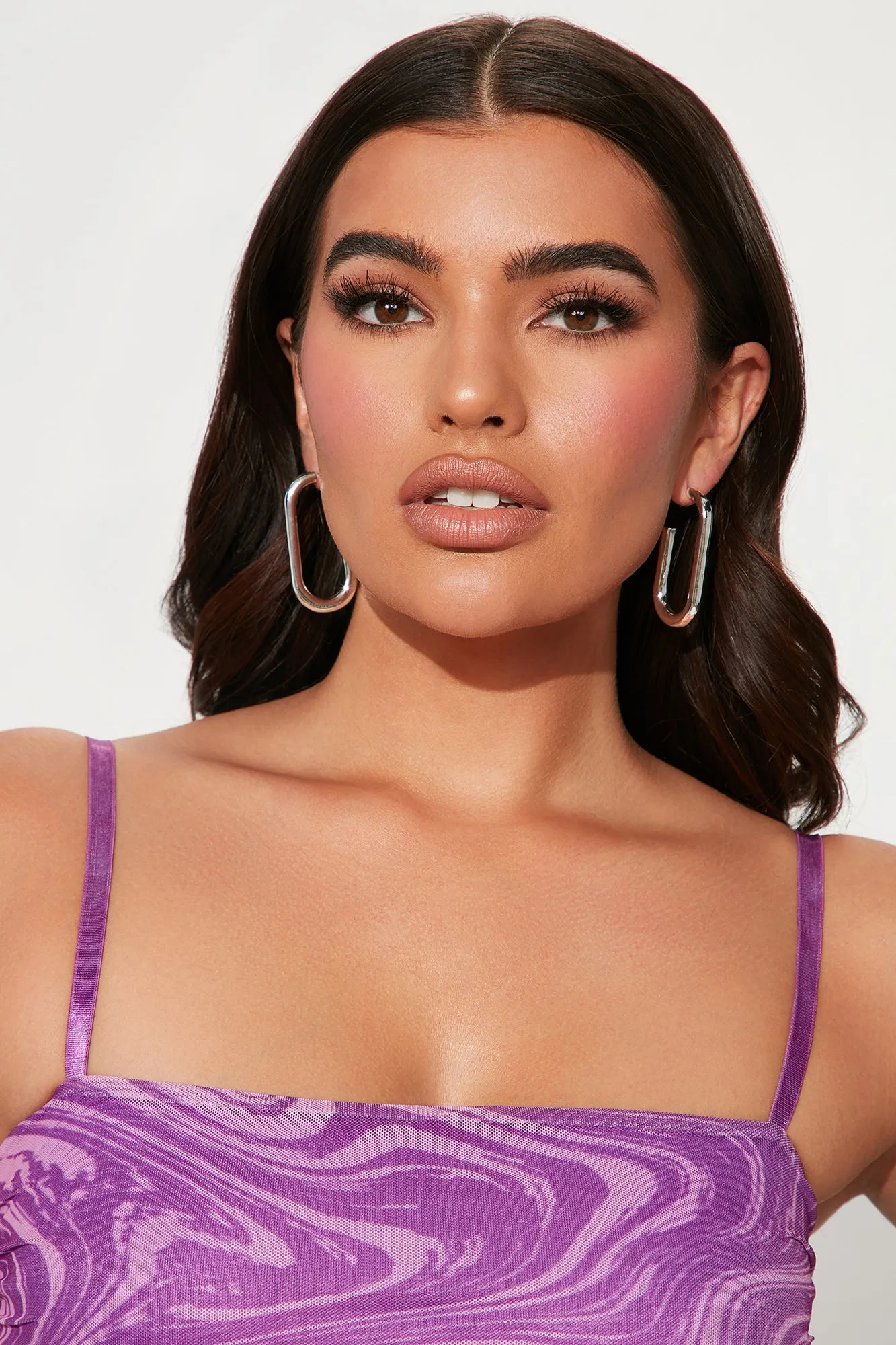 Allure Amour Hoop Earrings - Silver