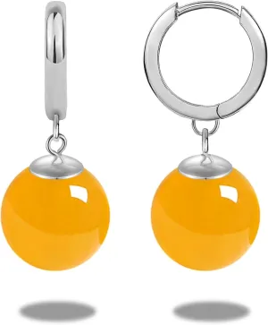 Anime Goku Potara Ball Dragon Z Black Vegetto Cosplay Sterling Silver Drop Hoop Earrings for Men Women Hypoallergenic Plated Gold Green Nature Onyx Crystal Jewelry Gifts