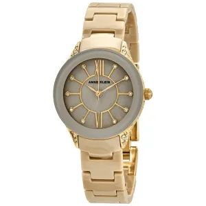 Anne Klein Beige Dial Gold-tone Ladies Watch 2388TNGB