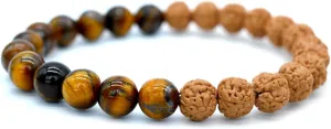 Authentic 5 Mukhi Rudraksha Beaded Bracelet Tibetan Mala Japa Rudraksha Prayer Meditation Bracelets