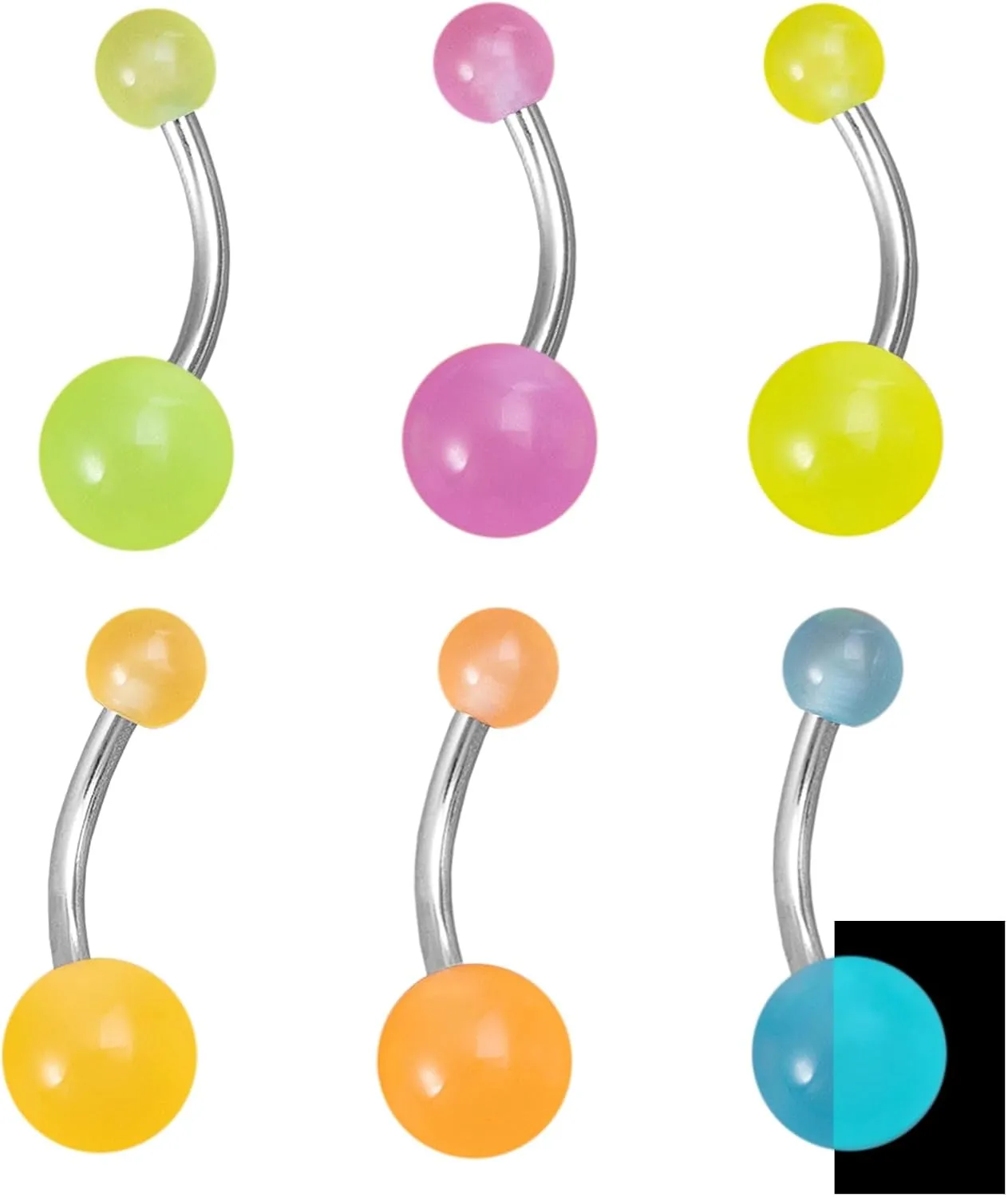 Belly Button Ring Surgical Steel Belly Rings Navel Rings Hypoallergenic Belly Button Rings Clicker Belly Button Ring Belly Piercing for Women