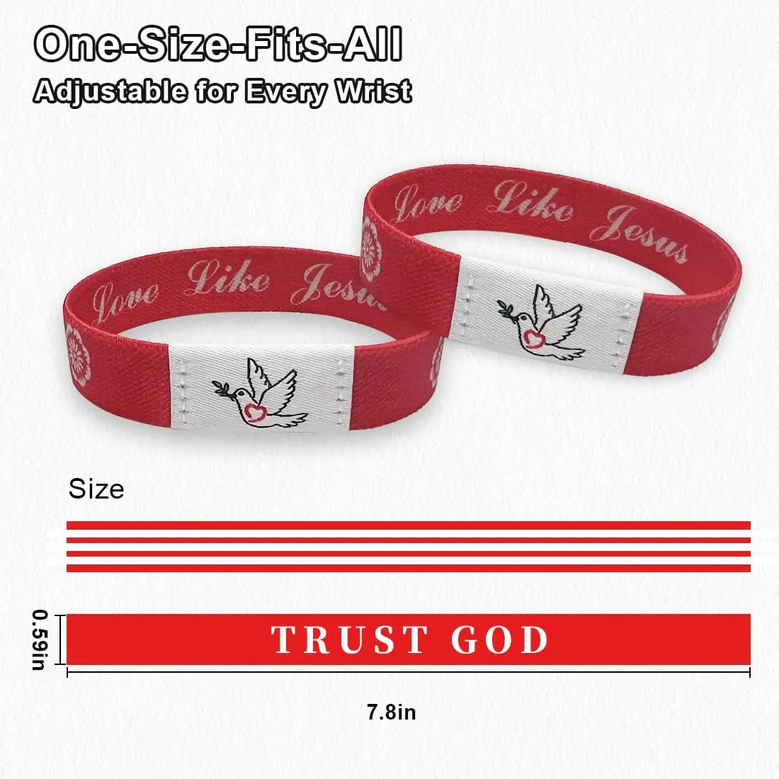 Bible Verse Bracelet for Women, Men and Teens,Inspirational Christian Bracelets with NFC Music,Uplifting Religious Gift for Faith, Hope, Love