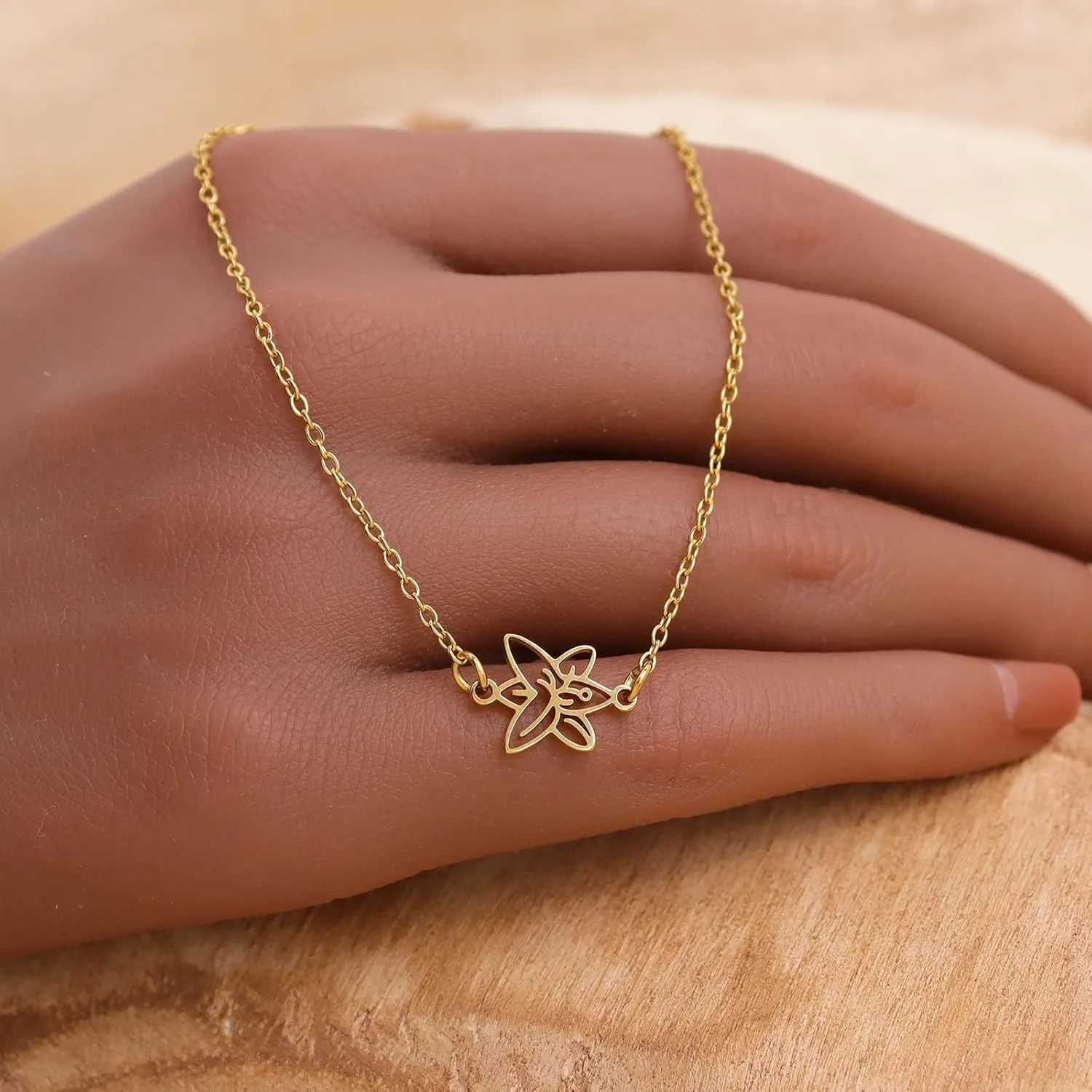 Birth Flower Gold Bracelets for Women, Statement Adjustable Stackable Birthday Chain Bracelet Outfit Accessories Jewelry Gift.