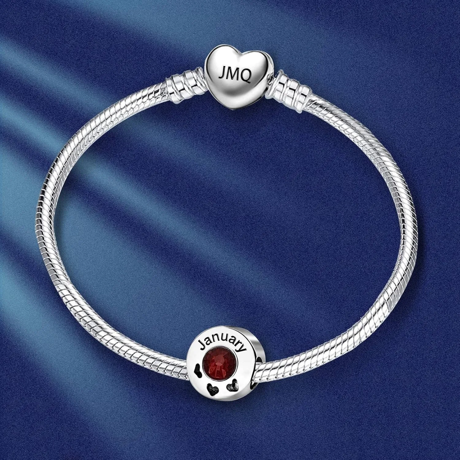 Birthday Birthstone Cake Heart Love Jan-Dec Month Womens Bead Charms for Bracelets Mom Wife Sister Daughter Halloween Christmas Jewelry