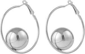 BSLVWG Gold Big Bead Huggie Hoop Earrings For Women Minimalist Charm Cuff Sleeper Hoops Dainty Hypoallergenic Jewelry Gifts for Her