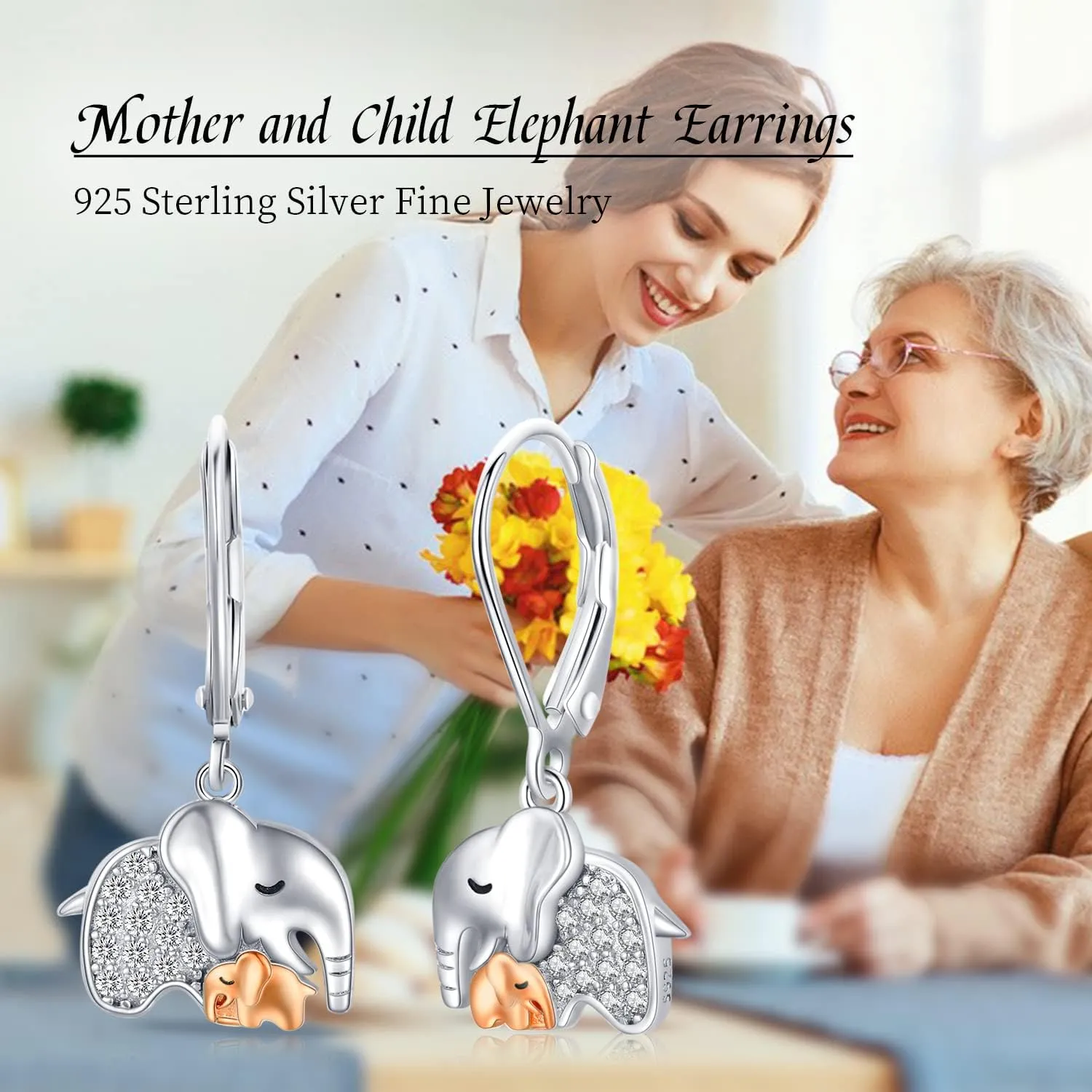 Butterfly Earrings for Women 925 Sterling Silver Butterfly Dangle Earrings Butterfly Jewelry for Girlfriendm
