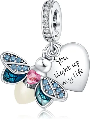 Charms Beads 925 Sterling Silver Love Mom Animal Dangle Pendant with 5A Cubic fits for Charms Bracelets for Woman Mother's Day Christmas Halloween Birthday Gift