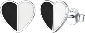 ChicSilver Simple Small Black Stud Earrings 925 Sterling Silver Earrings Hypoallergenic Black Earrings for Women Sensitive Ears