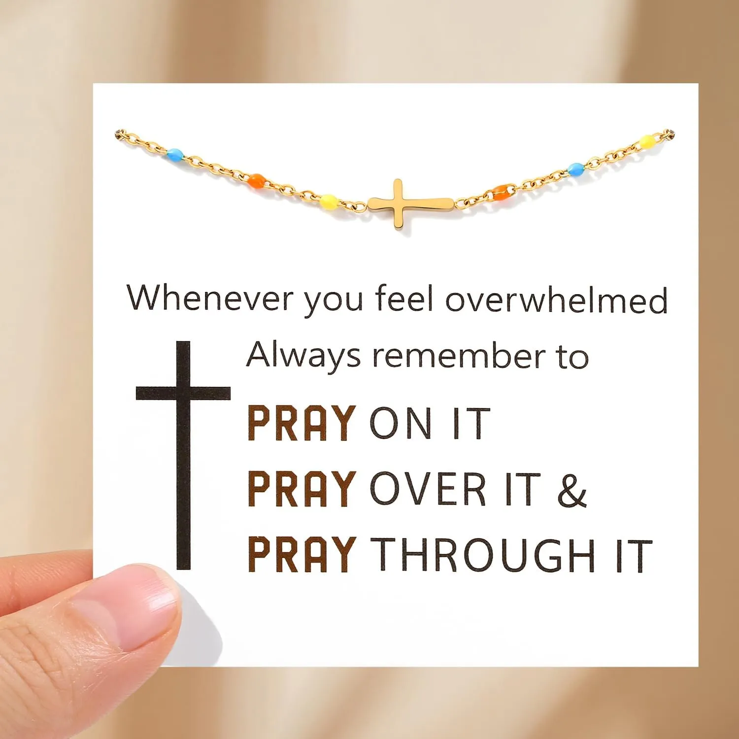 Christian Mothers-Day Gifts for Women, First Communion Confirmation Graduation Religious Cross Bracelet Jewelry for Women Her Faith, Inspirational Jesus Birthday Gifts for Friends/Mom/Grandma/Daughter/Sisters/Granddaughter/Her