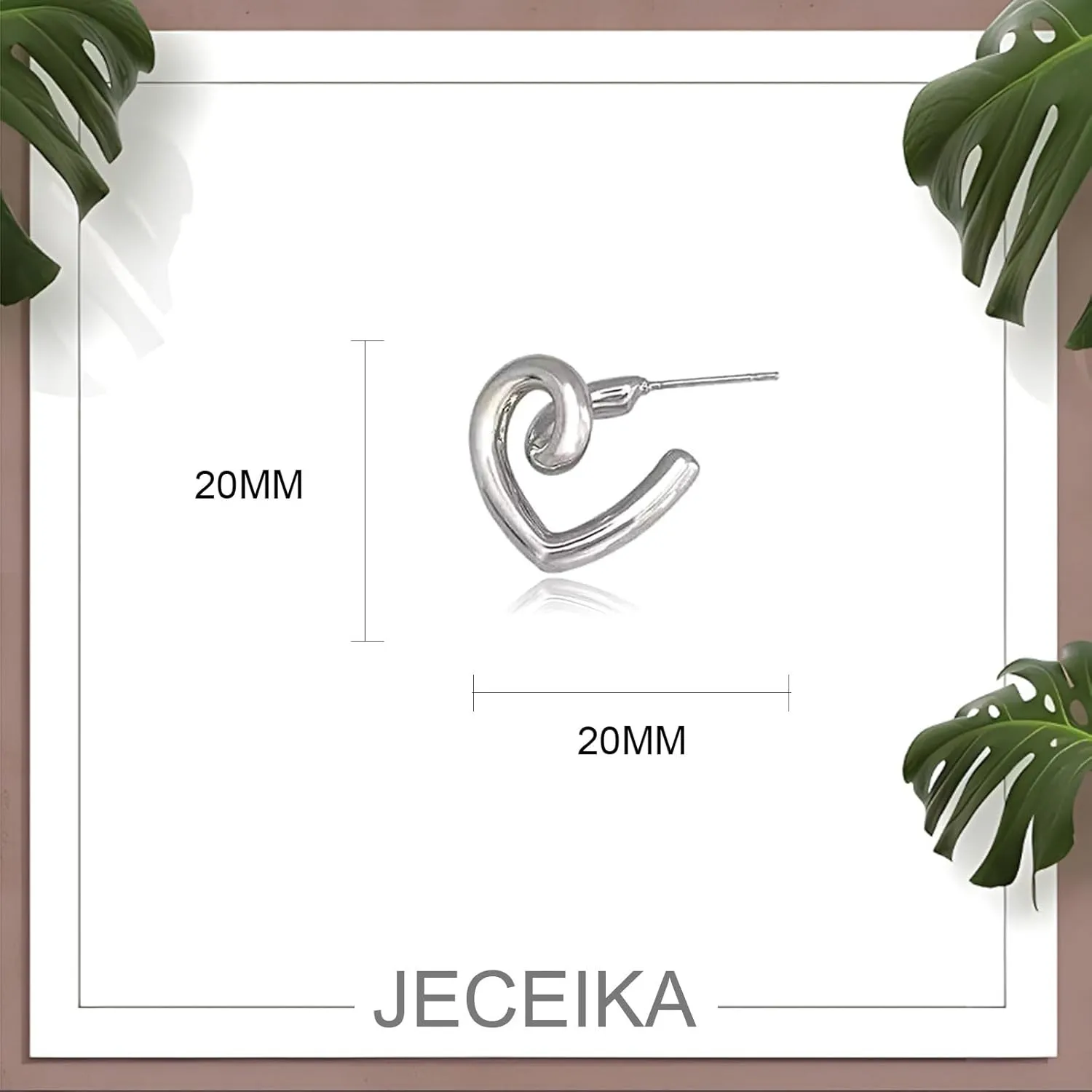 Chunky Gold Hoop Earrings for Women, Trendy 14K Gold Plated Gold/Silver Statement Earring Thick Open Double Hoop Earrings Lightweight Hypoallergenic Earrings Gold Jewelry