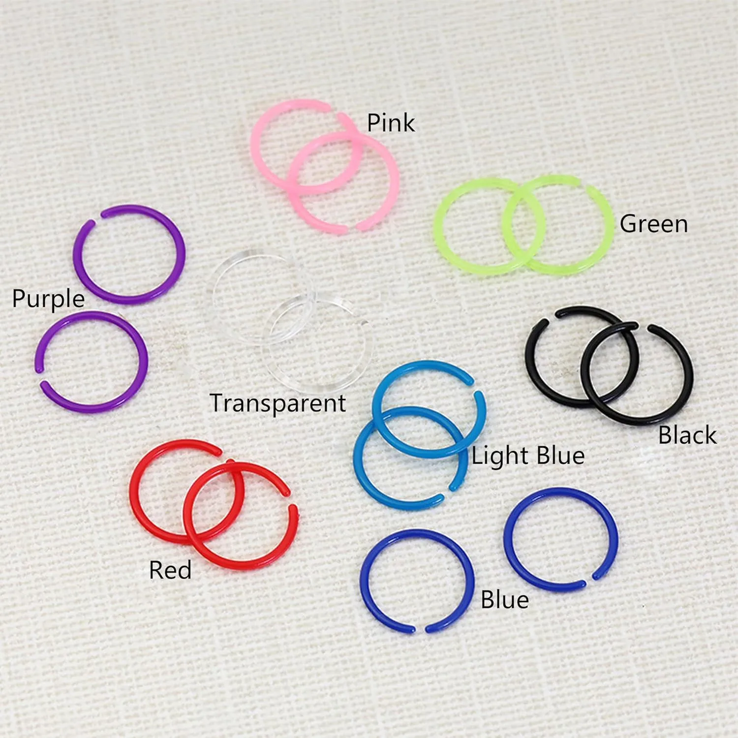 Clear Septum Retainer 16G Plastic Septum Ring Retainer Plastic Hoop Earrings Clear Septum Piercing Retainer Horseshoe Piercing Jewelry