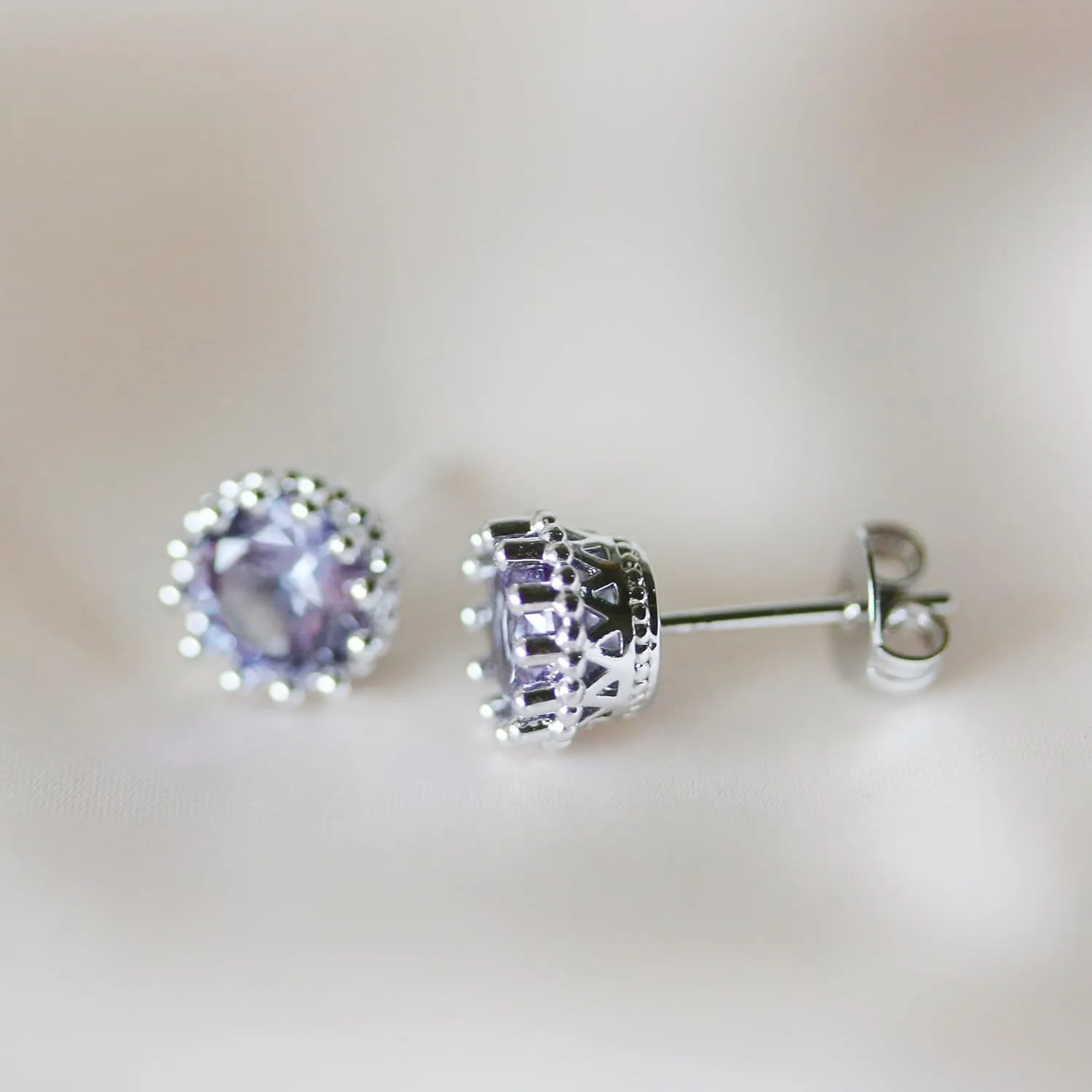 Color Change Alexandrite Earrings 925 Sterling Silver June Birthstone Round Cut Oval Cut Halo Hypoallergenic Drop Dangle Stud Simulated Created Alexandrite Earrings for Women