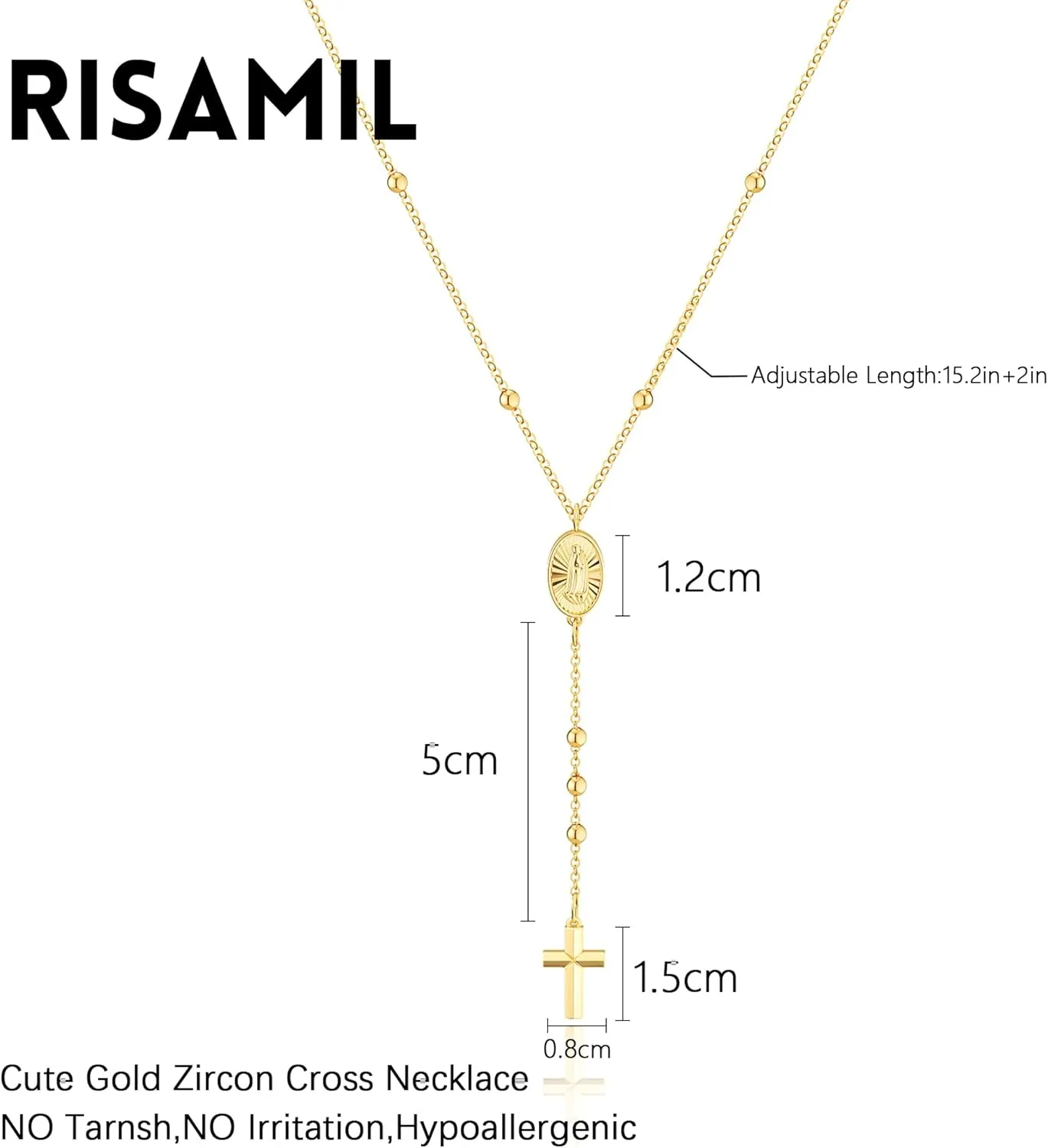 Cross Necklace for Women Cross Pendant Necklace Dainty Layered Chain Necklace Simple Cute Necklaces for Women Trendy Jewelry Gifts for Women