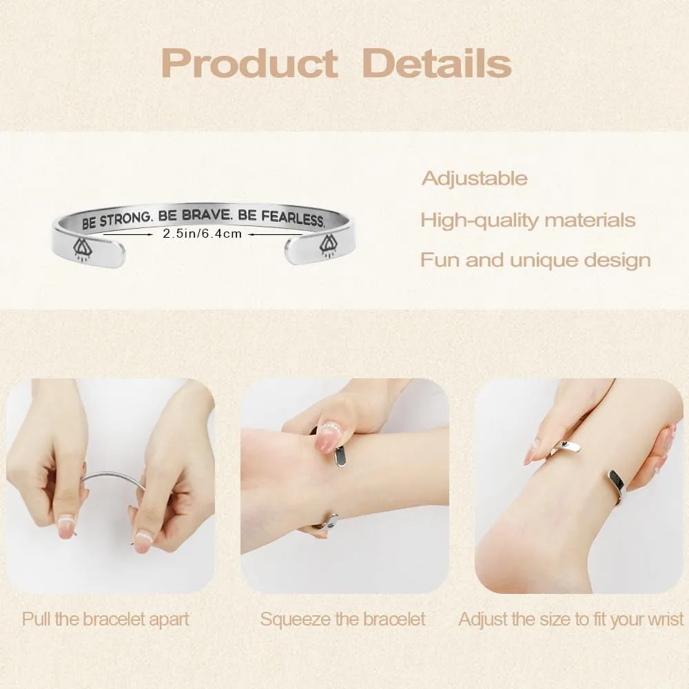 Cuff Bracelets for Women Inspirational Gifts for Women Graduation Gifts for Her Birthday Gifts Women Friend Gifts for Girls