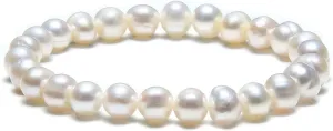 Cultured Freshwater Pearl Stretch Bracelets For Women Multicolored Strand Bracelet Jewelry Gift