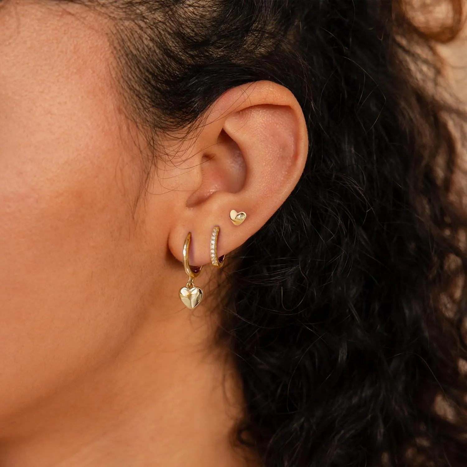 Cute Gold Earrings for Women14k Gold Plated Butterfly Cross Bow Earrings Small Huggie Earrings Set Dainty Gold Earring Stacks Hypoallergenic Gold Hoop Earrings for Women Trendy Gold Jewelry