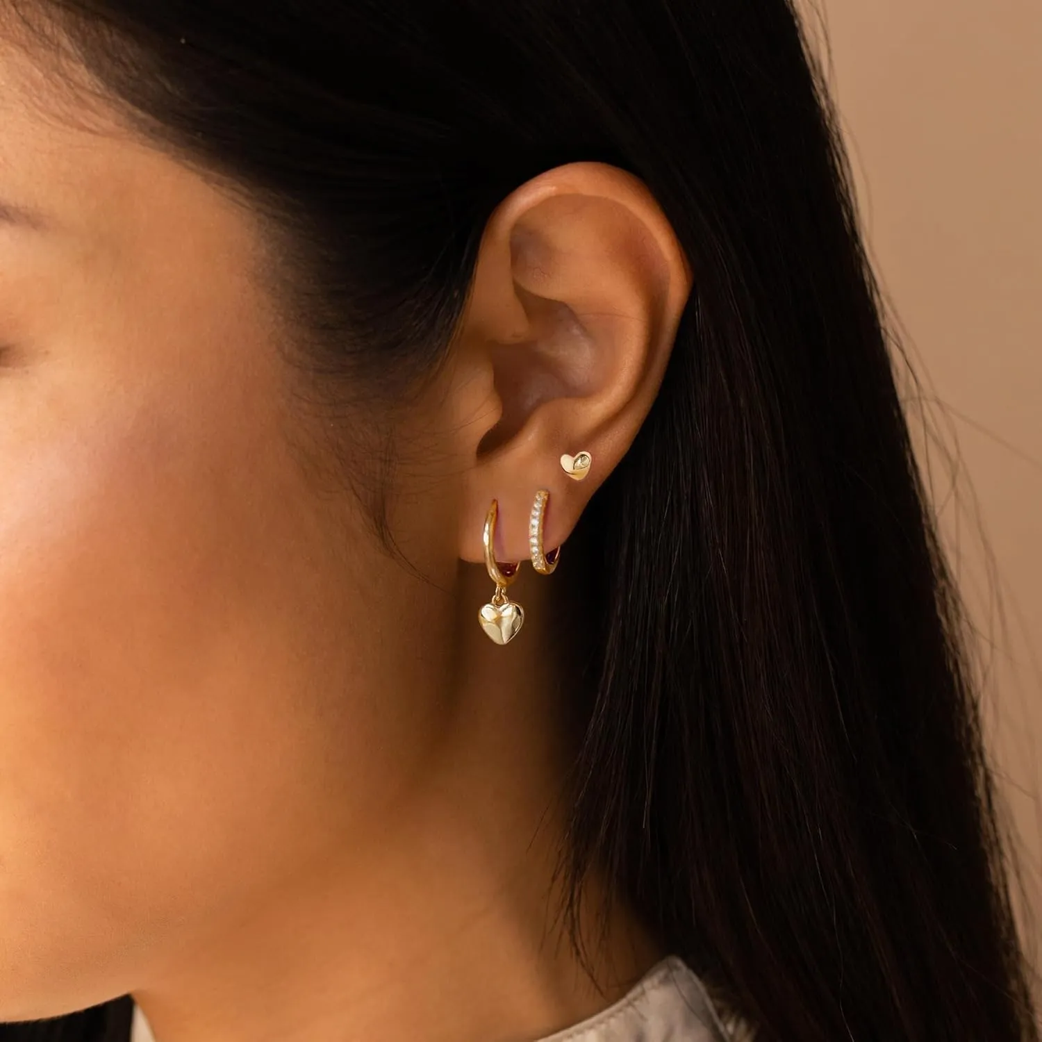 Cute Gold Earrings for Women14k Gold Plated Butterfly Cross Bow Earrings Small Huggie Earrings Set Dainty Gold Earring Stacks Hypoallergenic Gold Hoop Earrings for Women Trendy Gold Jewelry