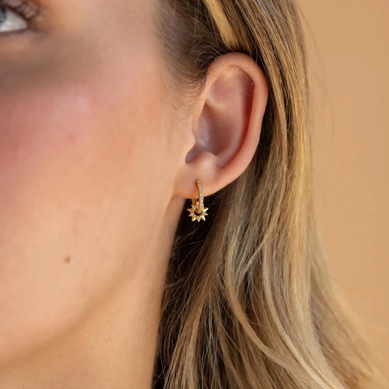 Dainty Small Dangle Earrings - 14K Gold Plated Minimalism Huggie & Trendy Drop Earrings for Gift
