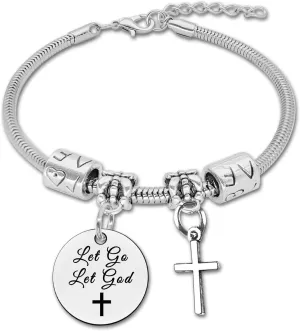 DlaeKua Inspirational Religious Gifts for Women Christian Bracelet Baptism Gifts Bible Verse Gifts Inspirational Faith Gifts for Women Religious Gifts for Women Christmas Birthday Confirmation Gifts