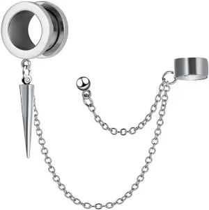 Ear Tunnels Plug,Stainless Steel Screw Ear Expander Flesh Tunnels Piercing