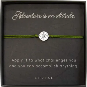 EFYTAL Inspirational Gifts, 925 Sterling Silver Compass Bracelet for Best Friend, Friendship Bracelets, Motivational Gift for Her