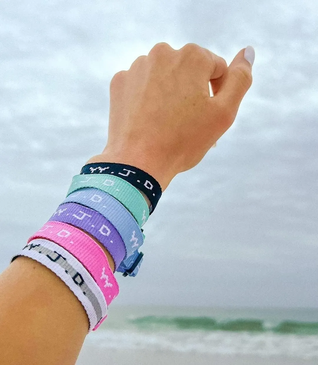 Elevated Faith Single WWJD Bracelet Pastel Colors - What Would Jesus Do