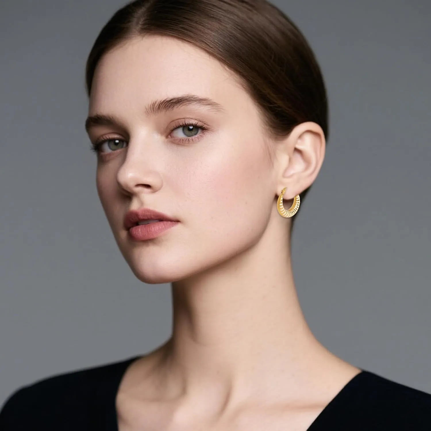 Enamel Hoop Earrings for Women Colorful Enamel Chunky Hoop Earrings 18K Gold Plated Stainless Steel Enamel Earrings Jewelry Gift for Girlfriend Wife