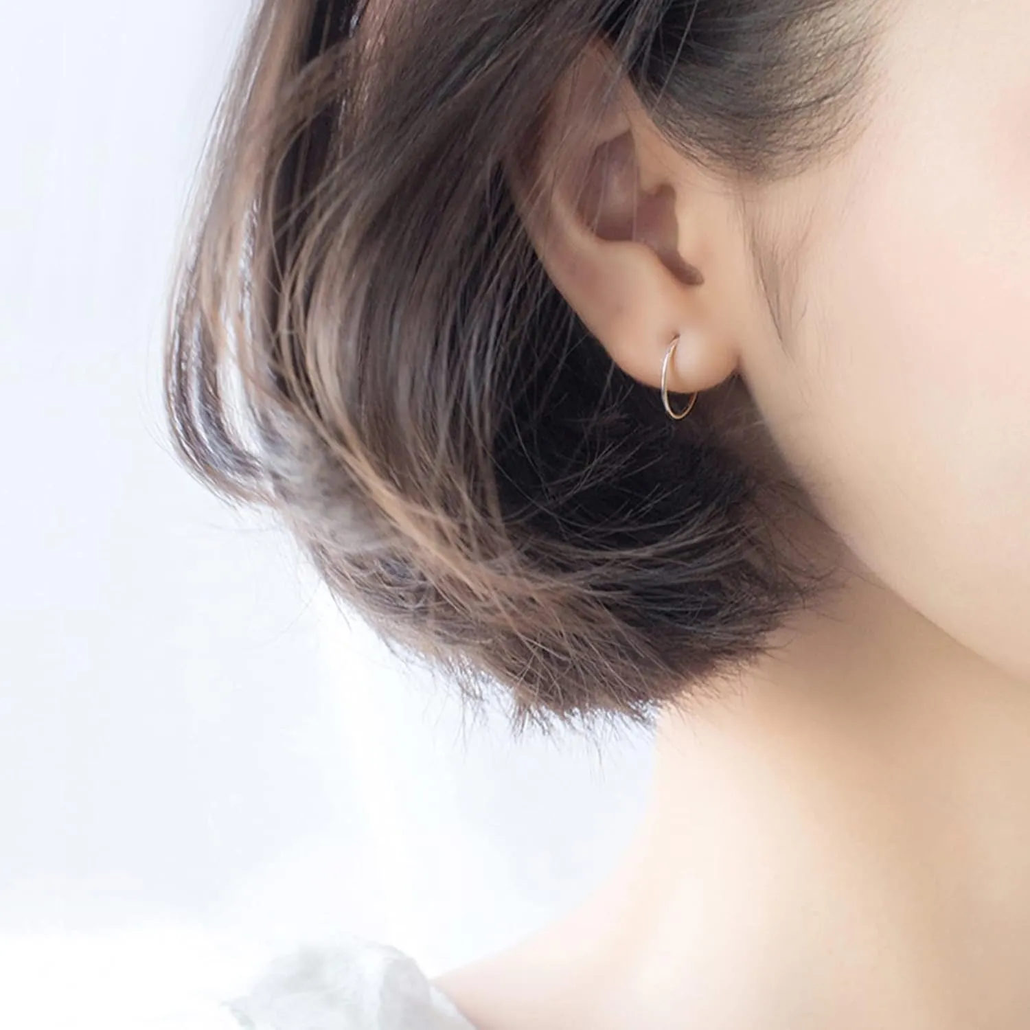 EPIRORA Silver Hoop Earrings for Women Men- Cartilage Earring Endless Small Hoop Earrings Set,3 Pairs of Hypoallergenic 925 Sterling Silver Tragus Earrings Nose Lip Rings