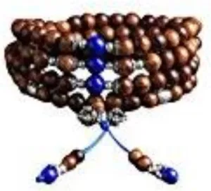 Feng Shui 108 Natural Wood 8mm Beads Bracelet Meditation Buddhist Rosary Mala Necklace W3031