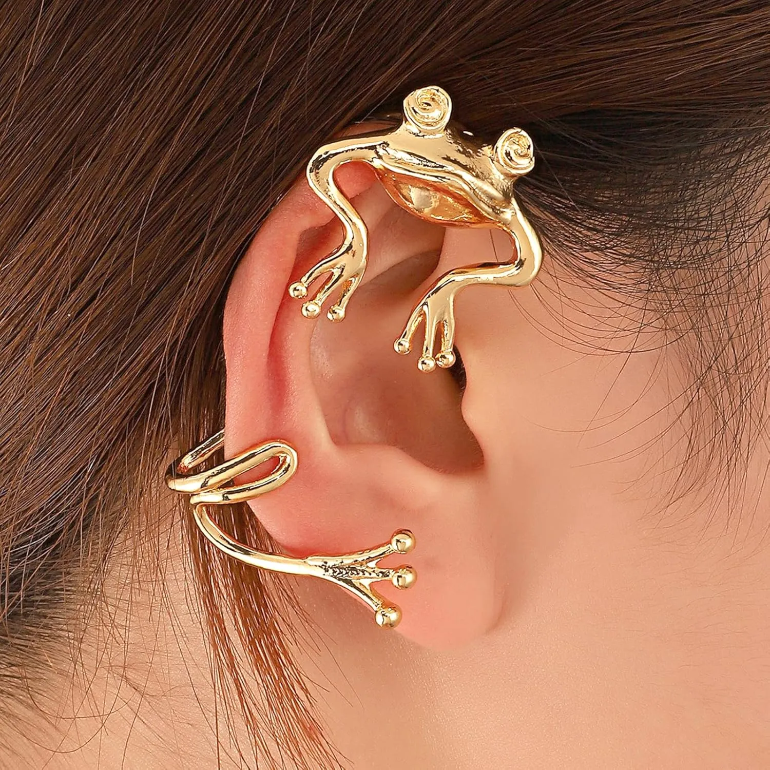 Frog Earrings for Women Sliver Frog Stud Earrings Cute Animal Earrings Jewelry Gift for Girls
