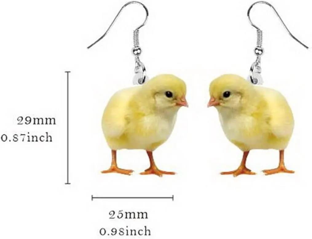 Funny Animal Acrylic Earrings Fall Cartoon Cute Resin Squirrel Pine Cone Turkey Pet Lightweight Dangle Drop Earrings for Women Autumn Festival Thanksgiving Christmas Jewelry Gifts