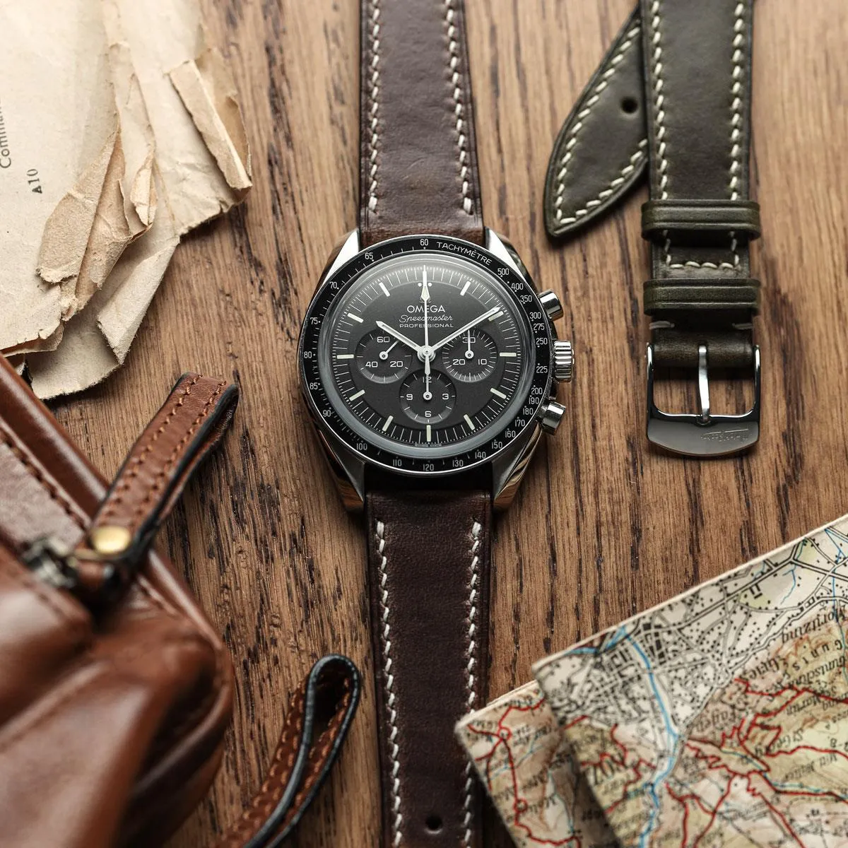 Genuine Horween Chromexcel® Watch Strap - Dark Brown