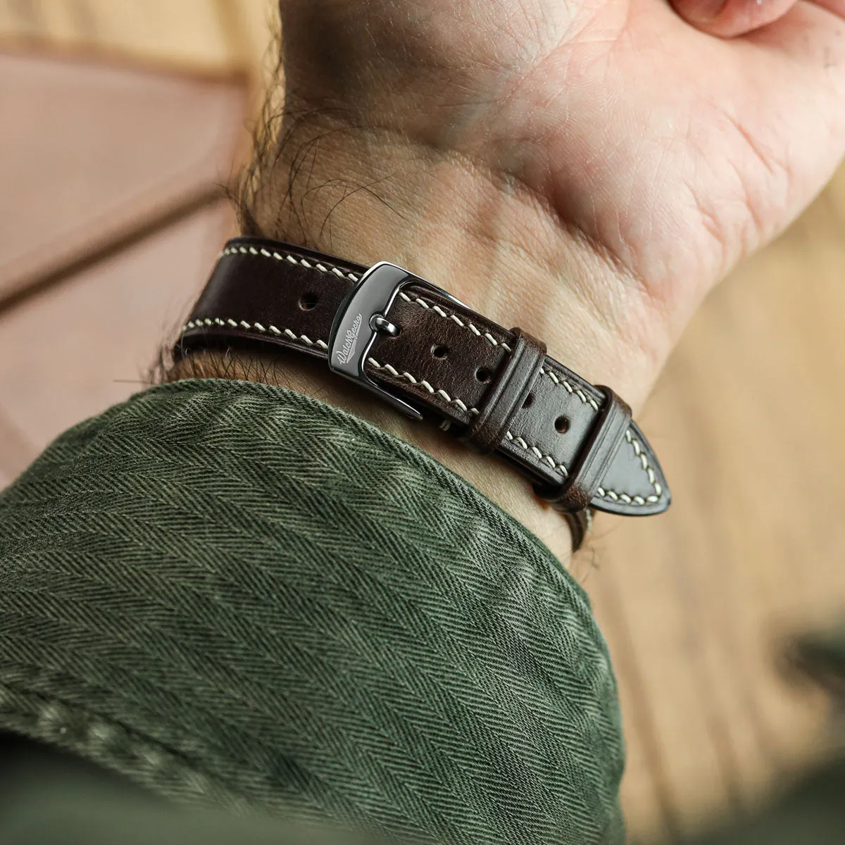 Genuine Horween Chromexcel® Watch Strap - Dark Brown